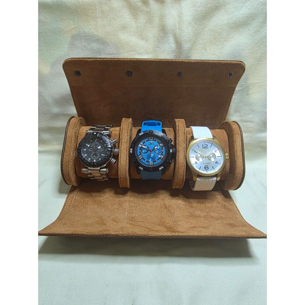 Invicta 3 Watch Bundle Lot - Reserve Subaqua Swiss, Pro Diver Chrono, Specialty